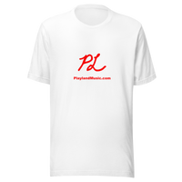 Playland Music Tee - Red Logo, Mult. Colors